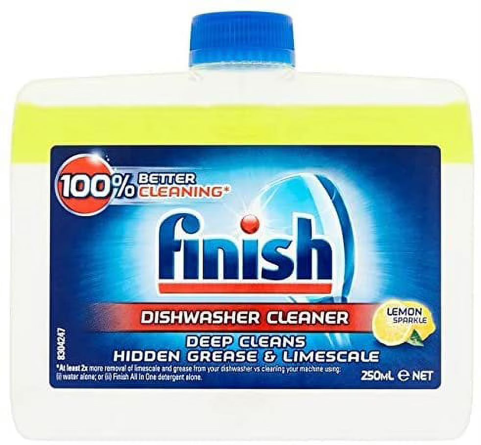 Dual Action Dishwasher Cleaner Lemon Sparkle 250 ml Pack of 8 J9108