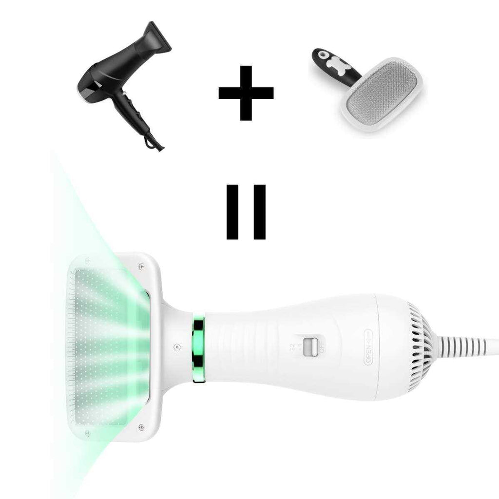 2 in 1 Pet Grooming Hair Dryer with Slicker Brush Q766805