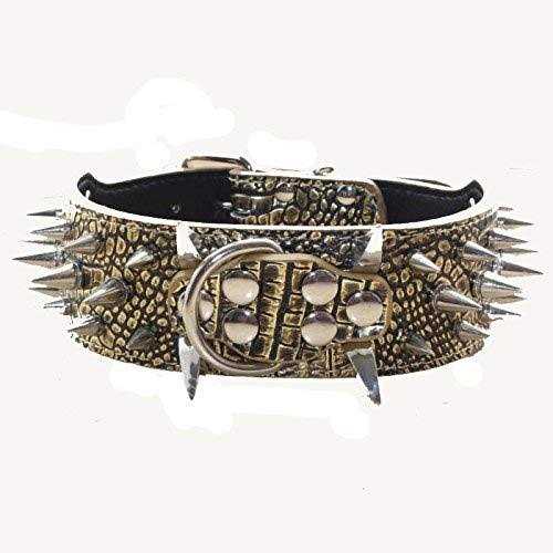 Leather Spiked Studded Dog Collars Harnesses Matching Set T8515