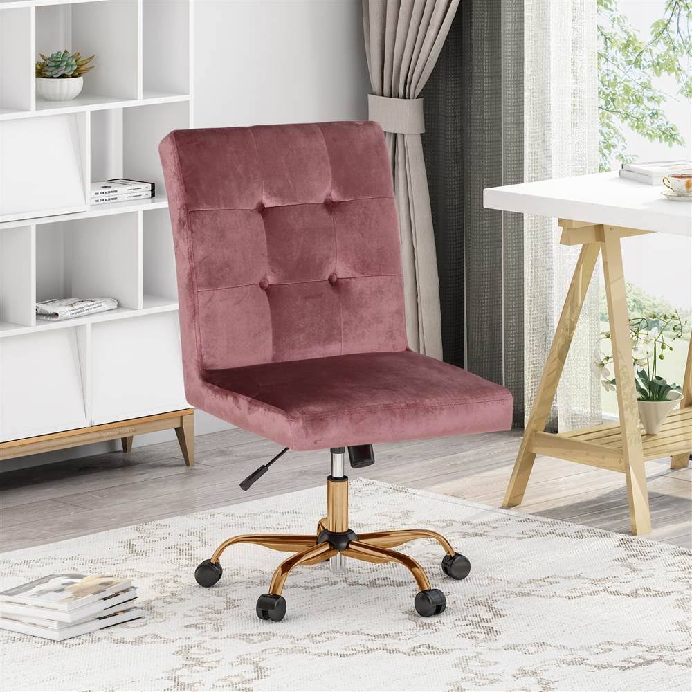 Blush Tufted Swivel Chair O263