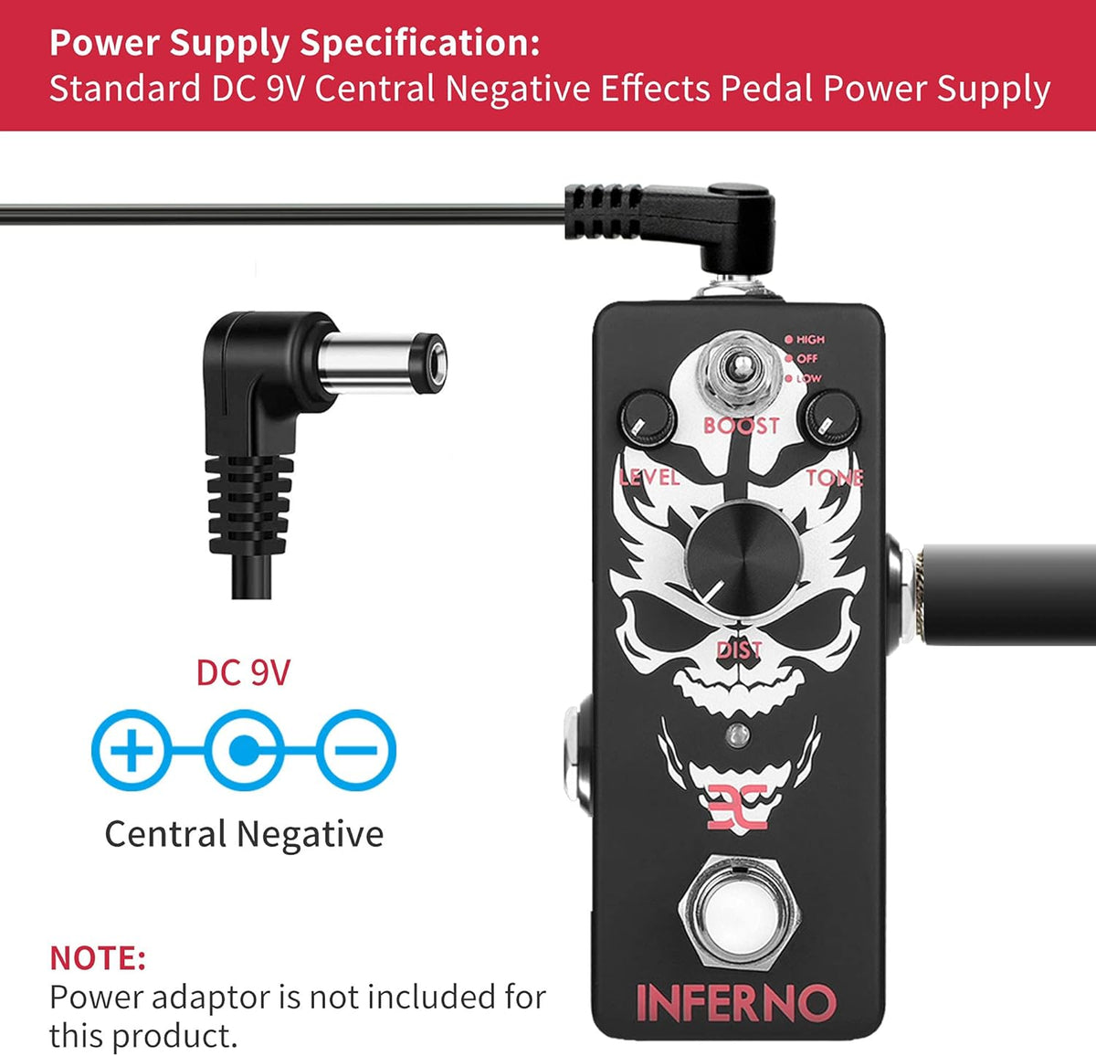 Metal Distortion Pedal Pack of 2 O142615