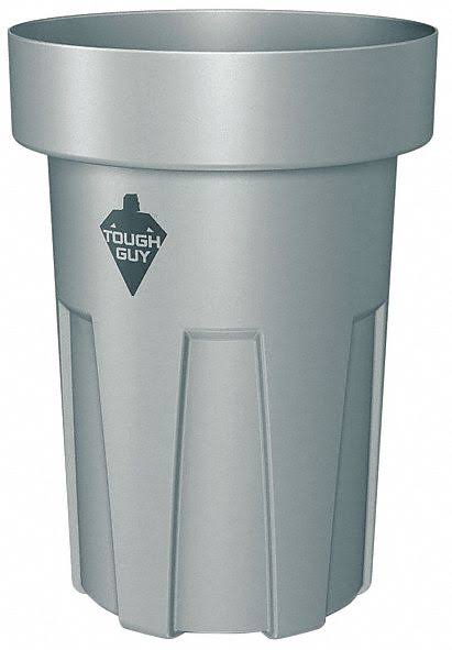 Gray Thermoplastic Round Trash Can W6724