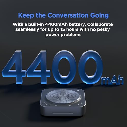 Wireless Bluetooth Microphone Conference Speakerphone, 360° Omnidirectional 8-Array Microphones Z795