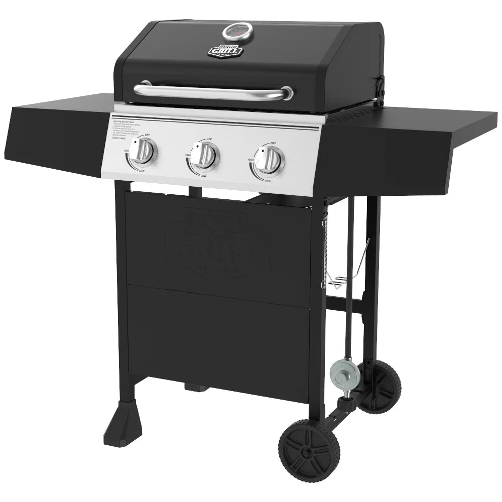 3 Burner Propane Gas Grill in Black P39891