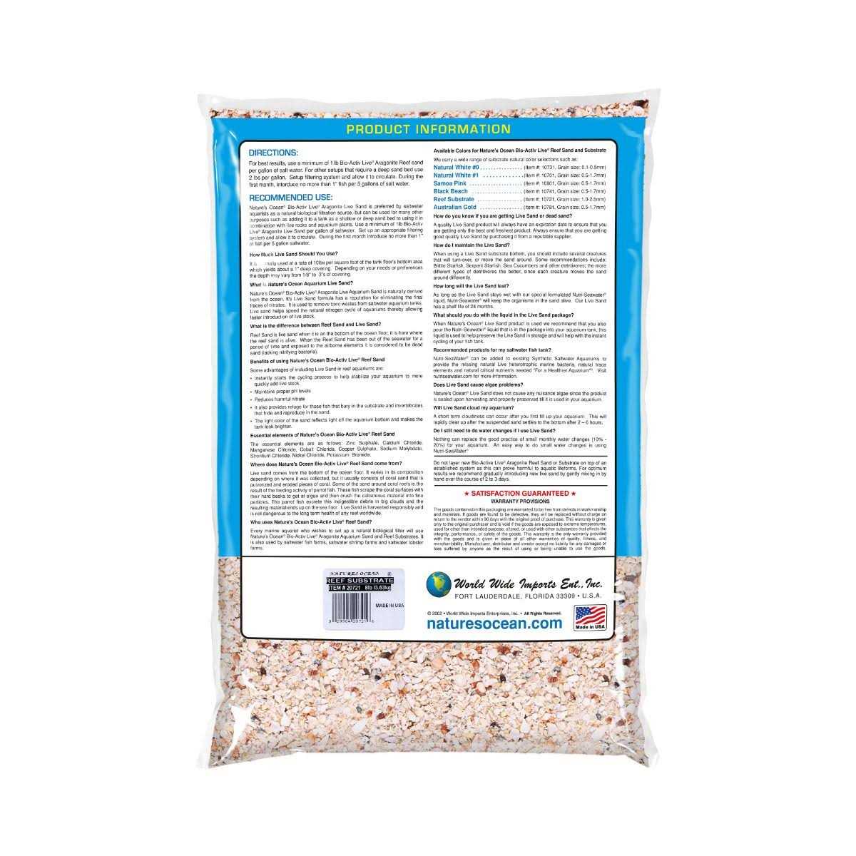 Live Aragonite Aquarium Sand E865