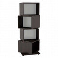 Espresso Rotating Cube Media Tower D5197