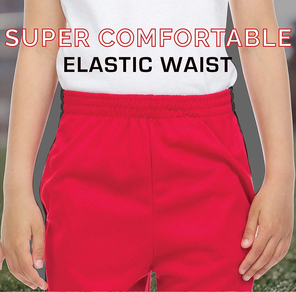 4 Pack Boys Youth Lightweight Athletic Basketball Gym Shorts G145