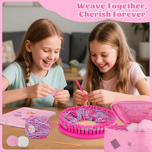 Knitting Loom Craft Kit with Yarn and Hook Needle O971216