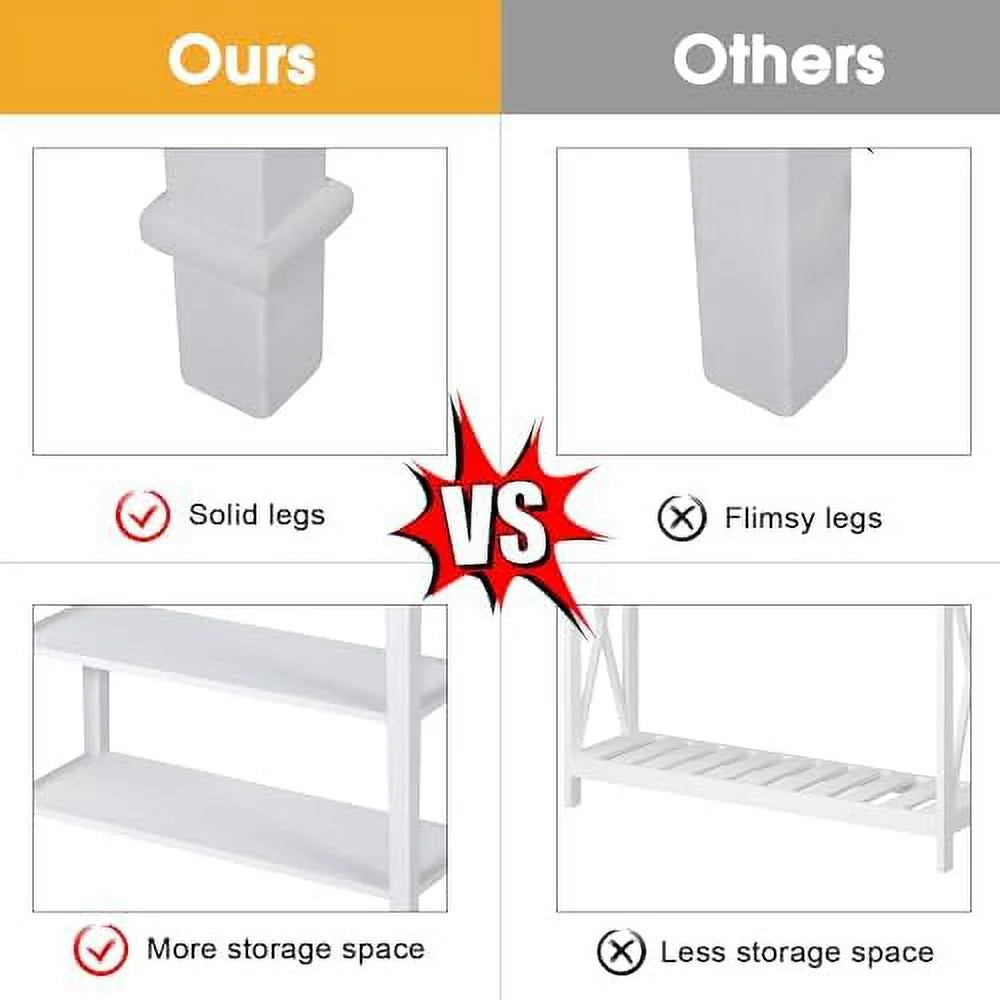 Skinny Console Table with Drawer and Shelves Grey Z704908