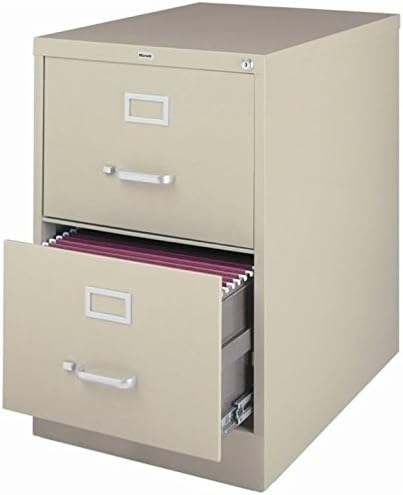 Black 2 Drawer Legal Size File Cabinet W9032