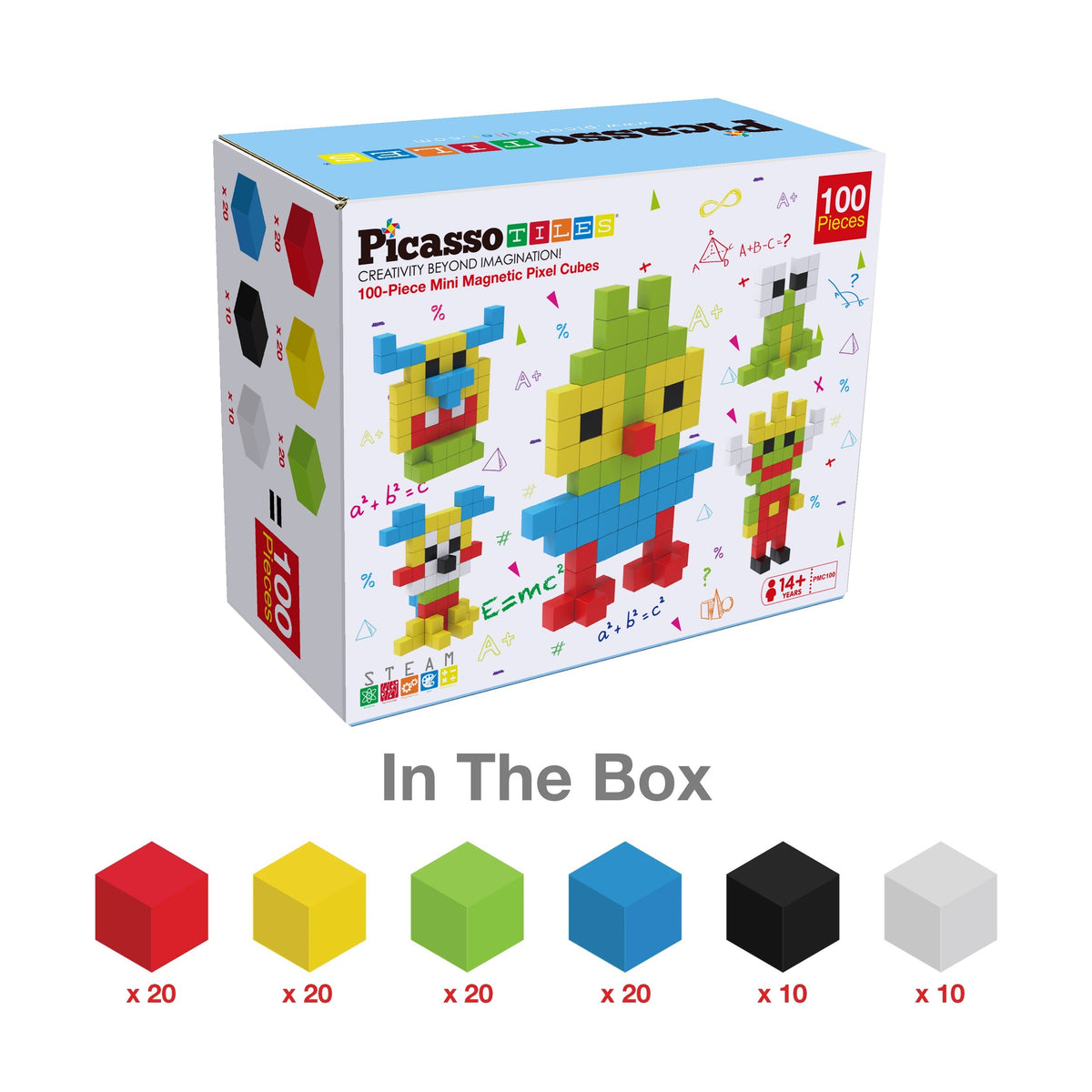 100 Piece Magnetic Cube Puzzle Toy Kit D32443