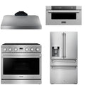 36 Gas Range, Range Hood, Refrigerator and Microwave Q515