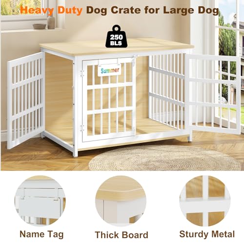 48"/42"/33" Dog Crate Furniture with Name Tag N85923