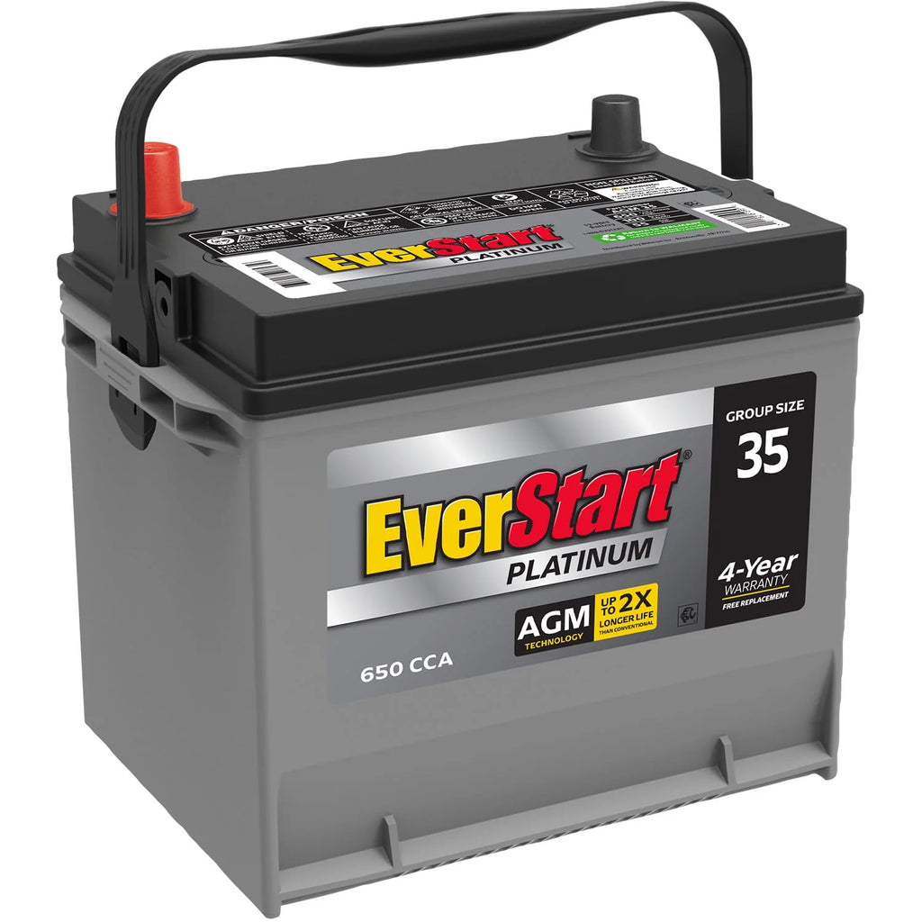 Platinum AGM Automotive Battery Group Size 35 12 Volt 650 CCA R64346