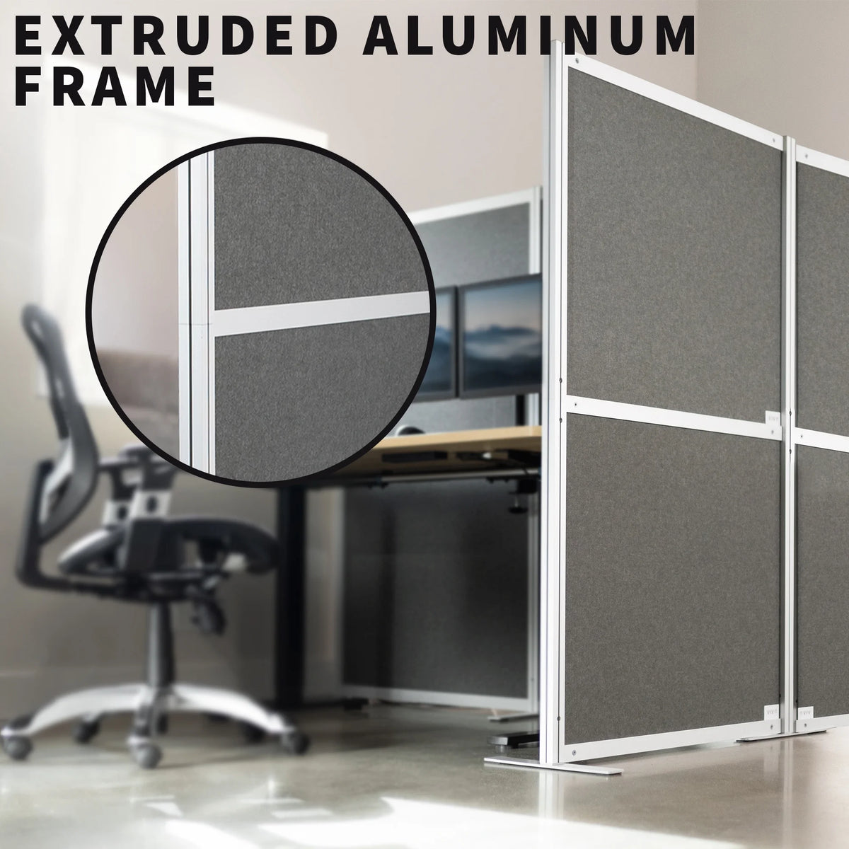 T-Shaped Modular Wall System, 4 PET Panels M734
