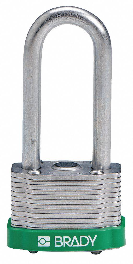 Keyed Padlock, 1-5/16x22w, pk6 Z4140