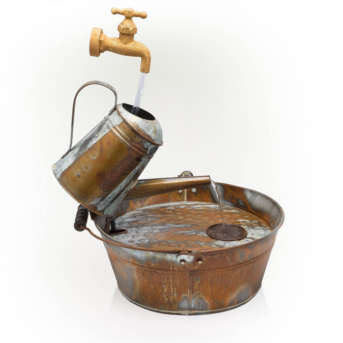 Rustic Metal Watering Can B23340