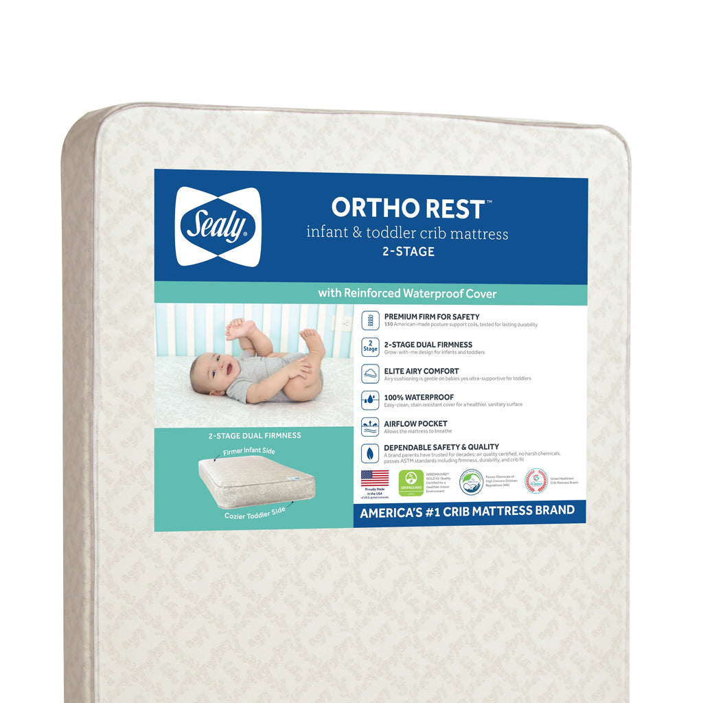 2-Stage 150 Coil Innerspring Baby Crib and Toddler Mattress H78955