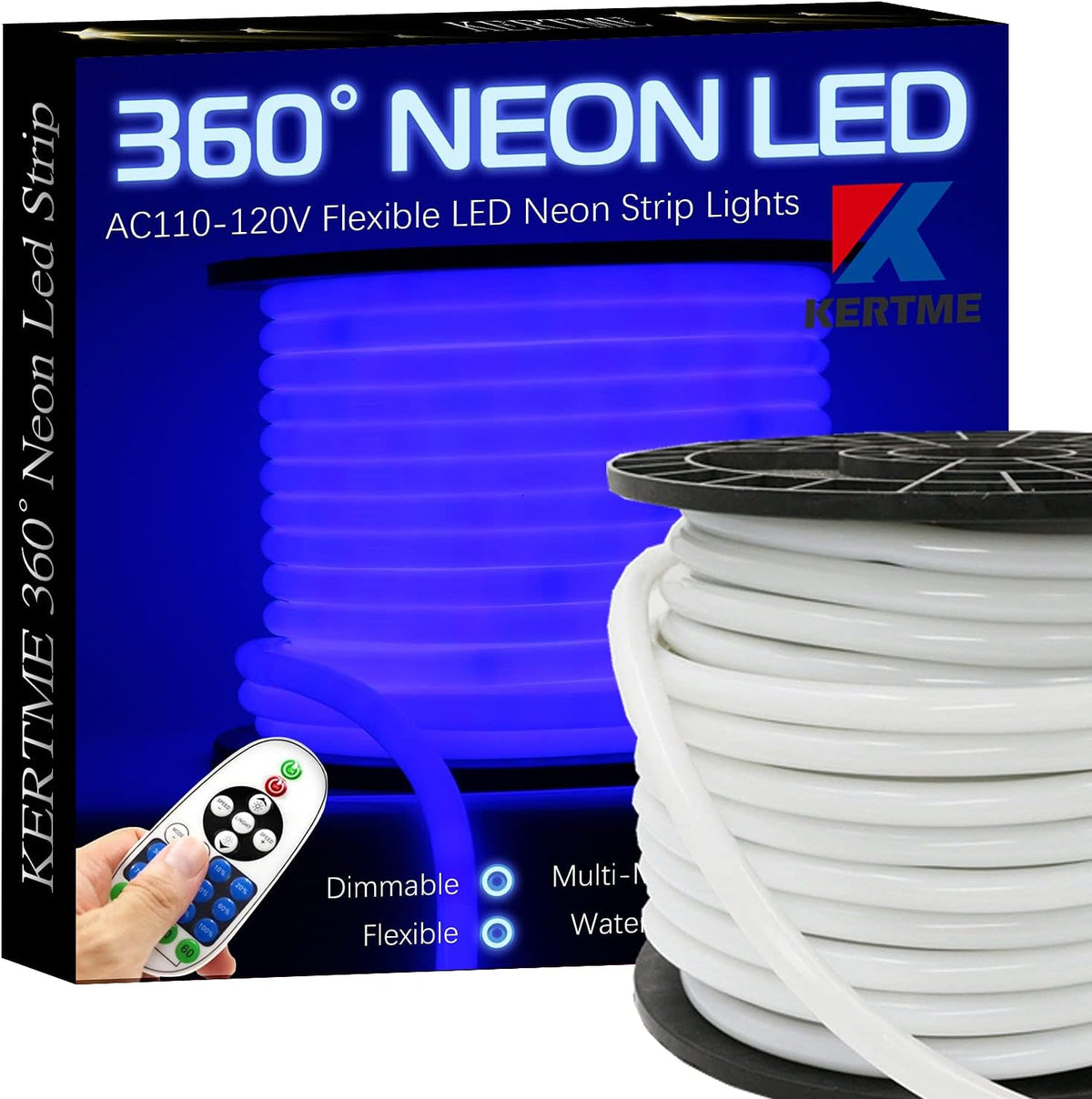 Neon LED Light Strip 32.8ft/10m White 6000K Q93428