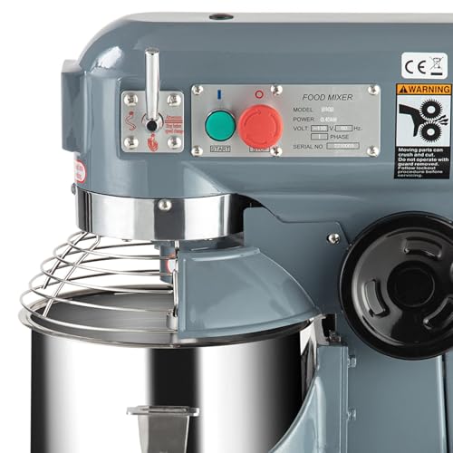 450W 10QT 3-Speed Stainless Steel Commercial Food Mixer D93776
