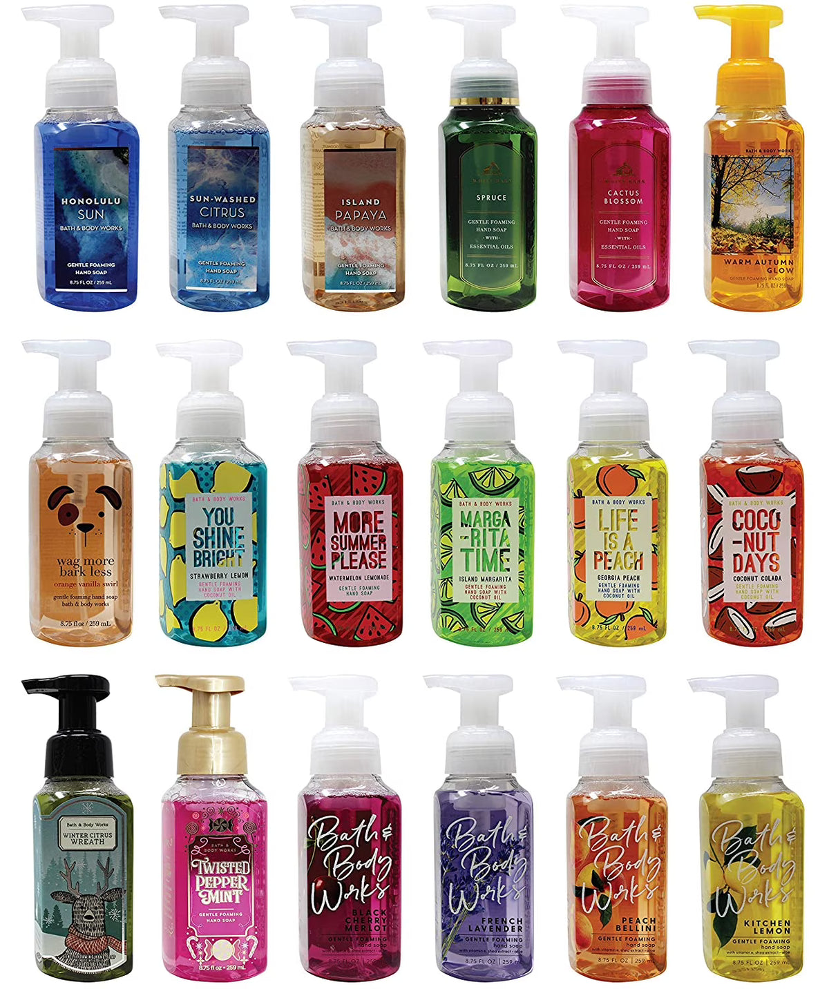 Assorted 4 Pack Gentle Foaming Hand Soap Q634