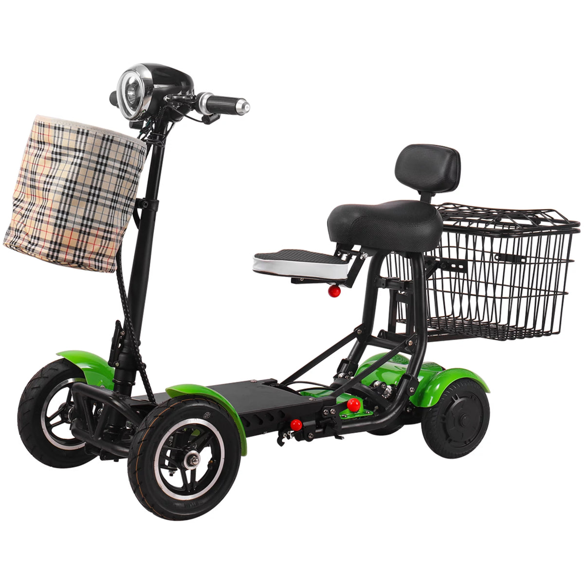 4 Wheels Motorized Electric Scooter with Extended Big Seat U985