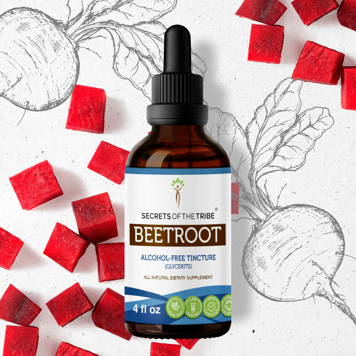 Organic Beetroot Dried Root Tincture 4 fl oz A96614