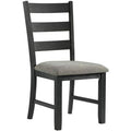 Ladder Back Side Chair in Gray D89488