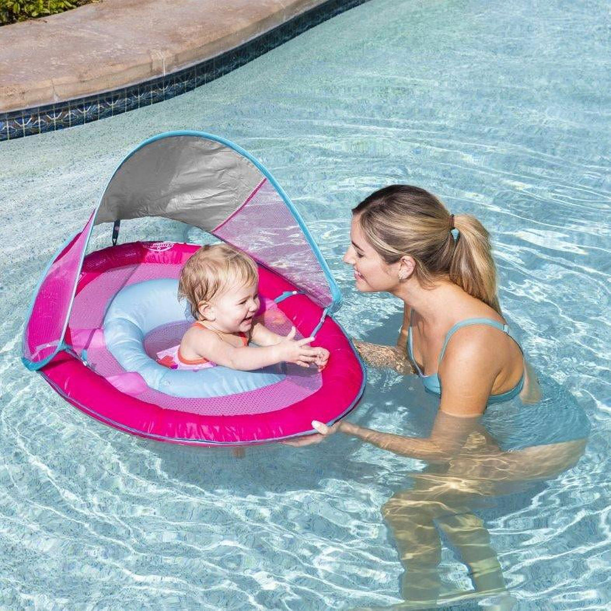 Pink Mermaid Unicorn Baby Spring Float Sun Canopy A45444