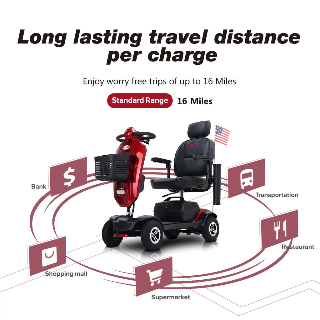 4 Wheels Folding Mobility Scooter O211773