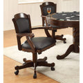 Brown Fabric Game Chair with Casters N215107