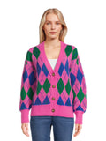 Women's V-Neck Cardigan Sweater with Long Sleeves Z5462