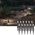 12 Pack 3W 12V Low Voltage Waterproof LED Landscape Lights 4000K Cool White B223900