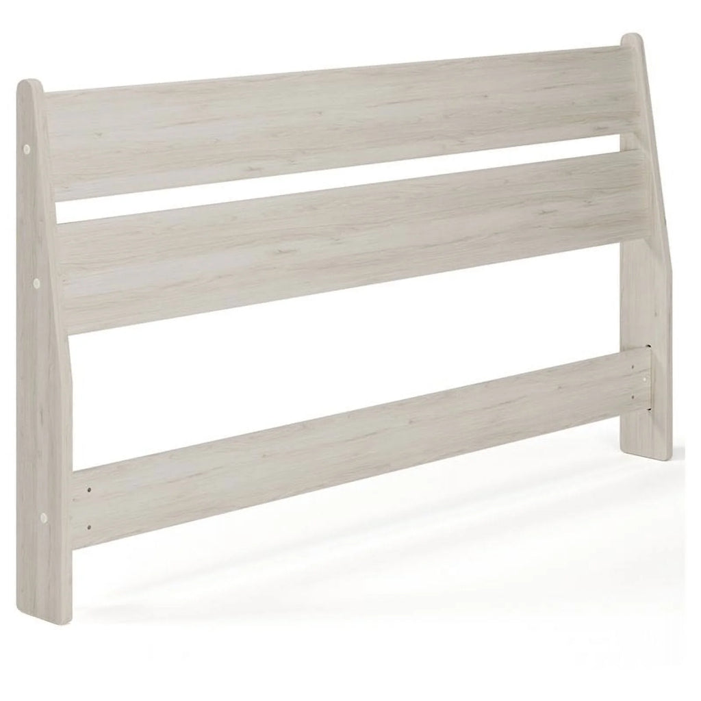 White Engineered Wood Queen Panel Headboard D4962