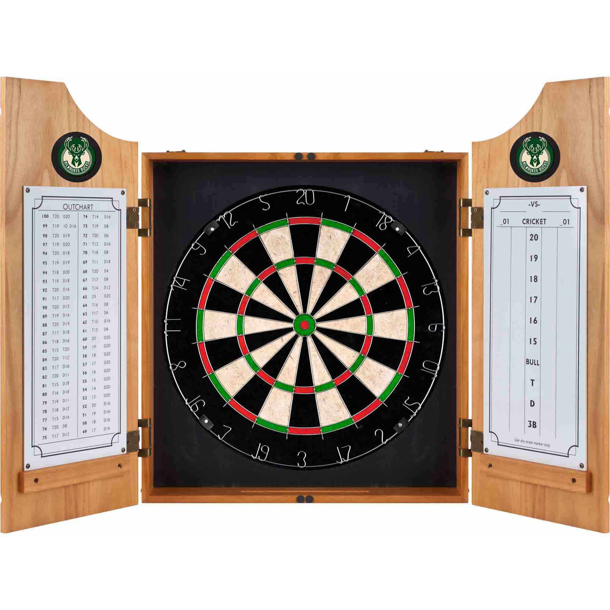 Wood Dart Cabinet Set E7409