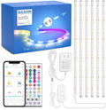 6 Pcs 9.8ft Led Strip Lights with App Control N100