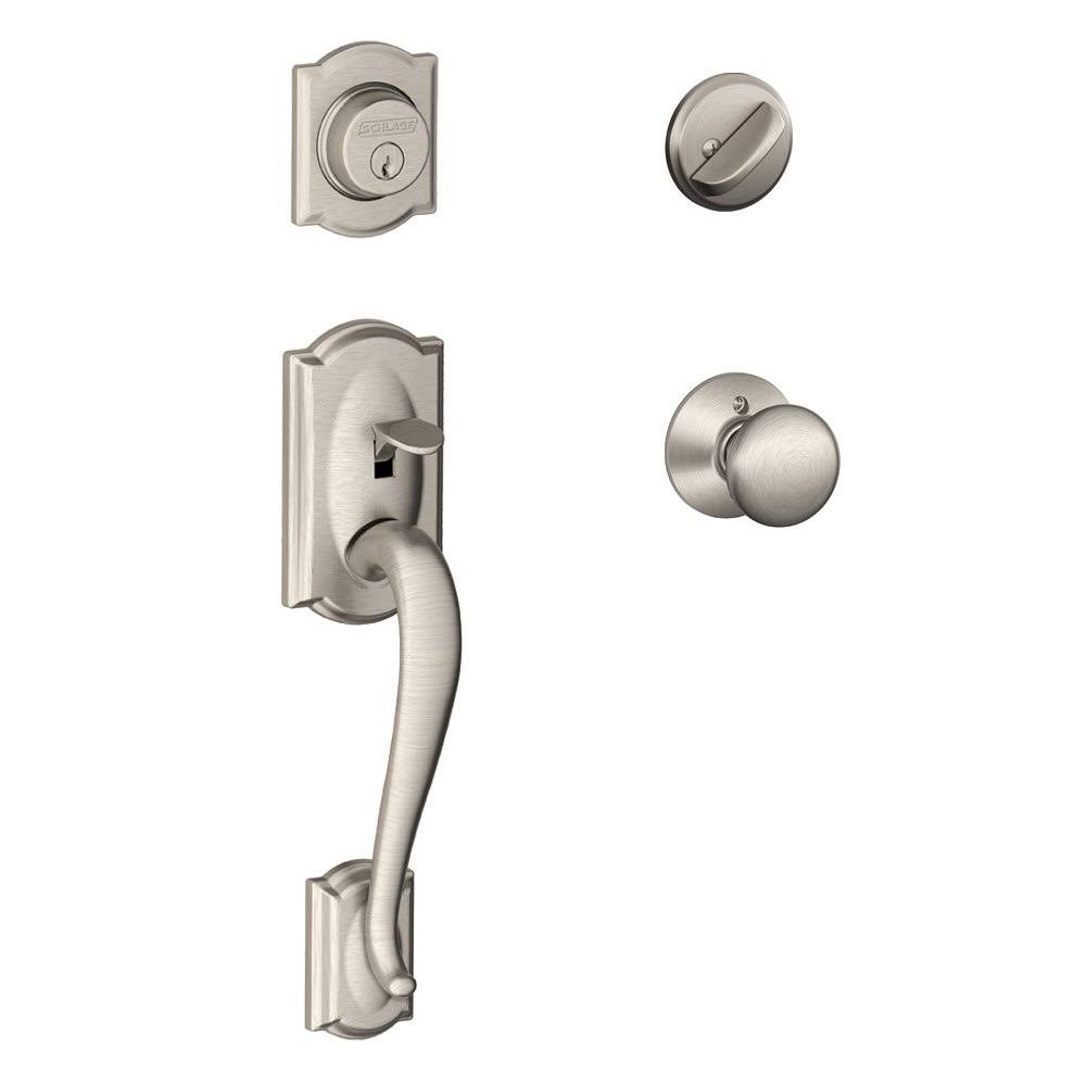 Satin Nickel Single Cylinder Handleset Z55094