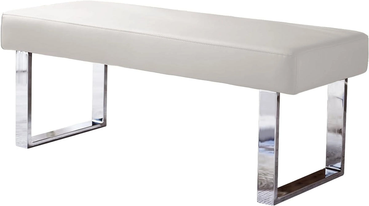 Upholstered Bench with Metal Legs W248