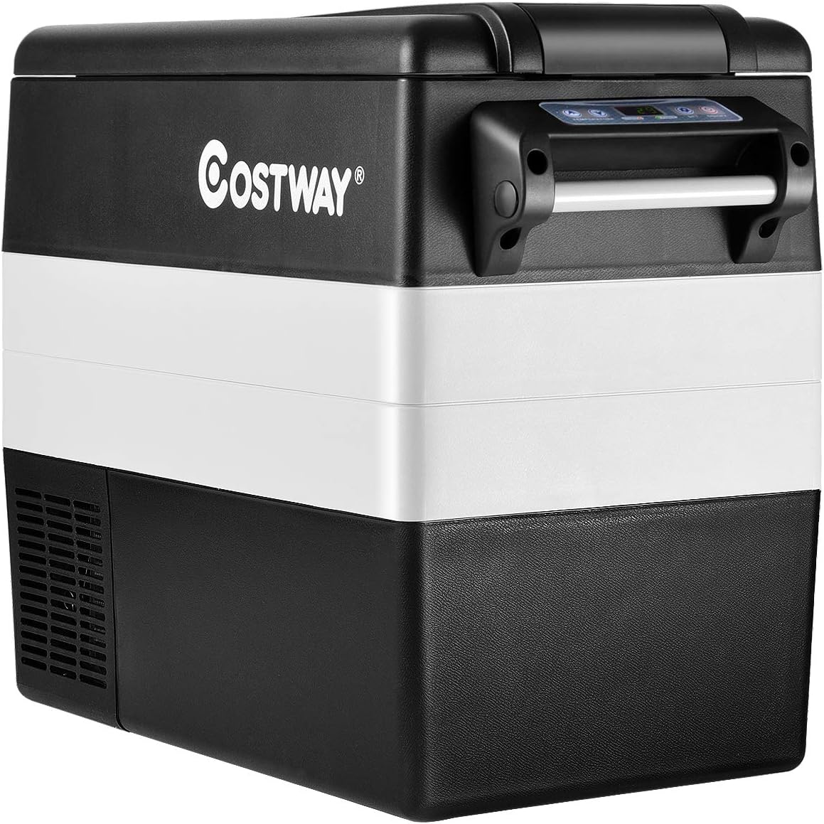 55-Quart Portable Compressor Car Refrigerator with LCD Display X366