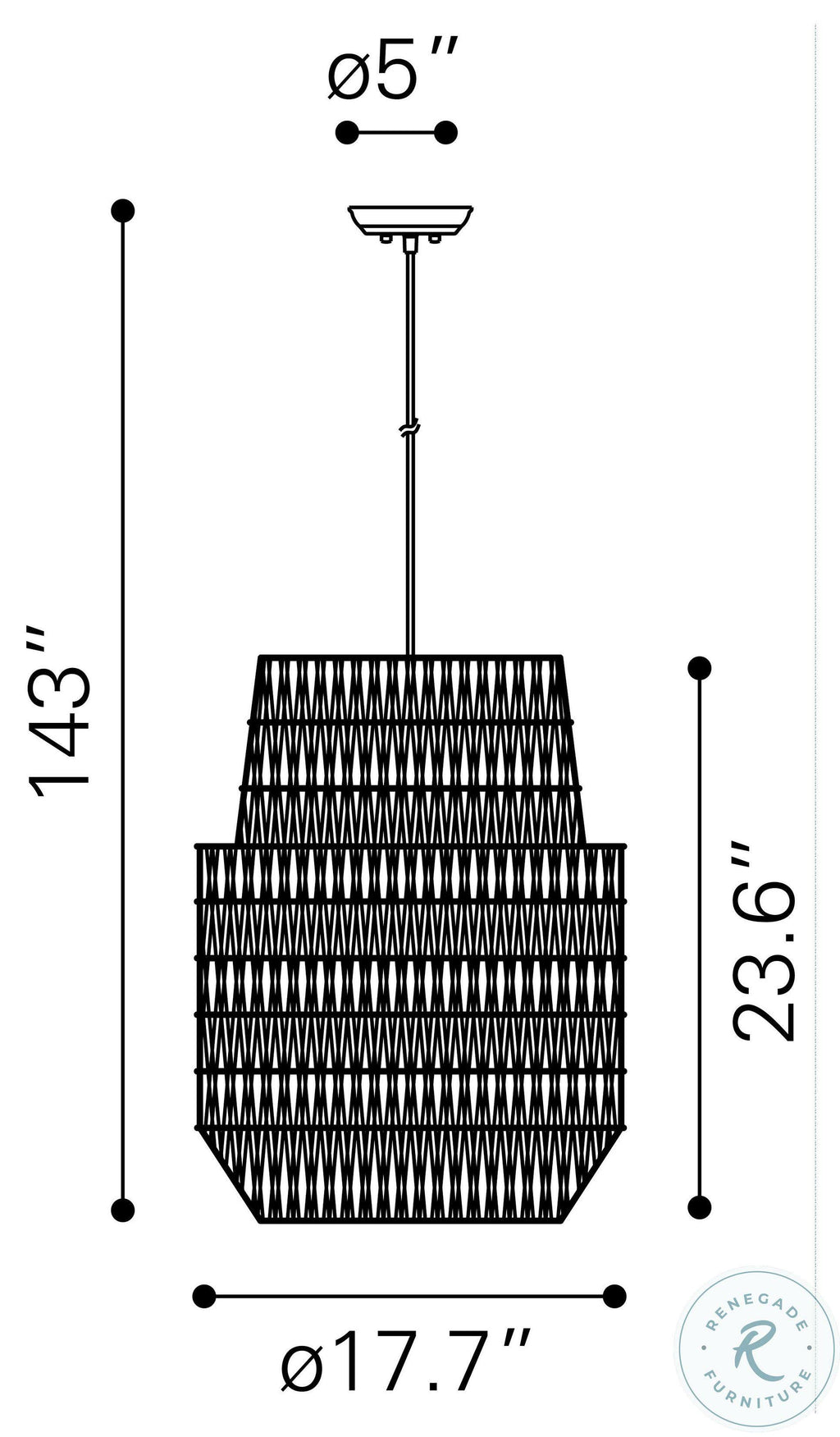 Gray Ceiling Lamp L771