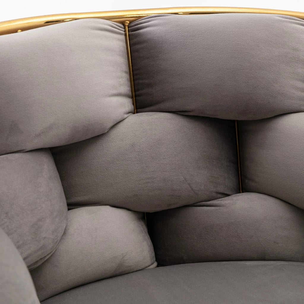 Gray Velvet Chair Y52727