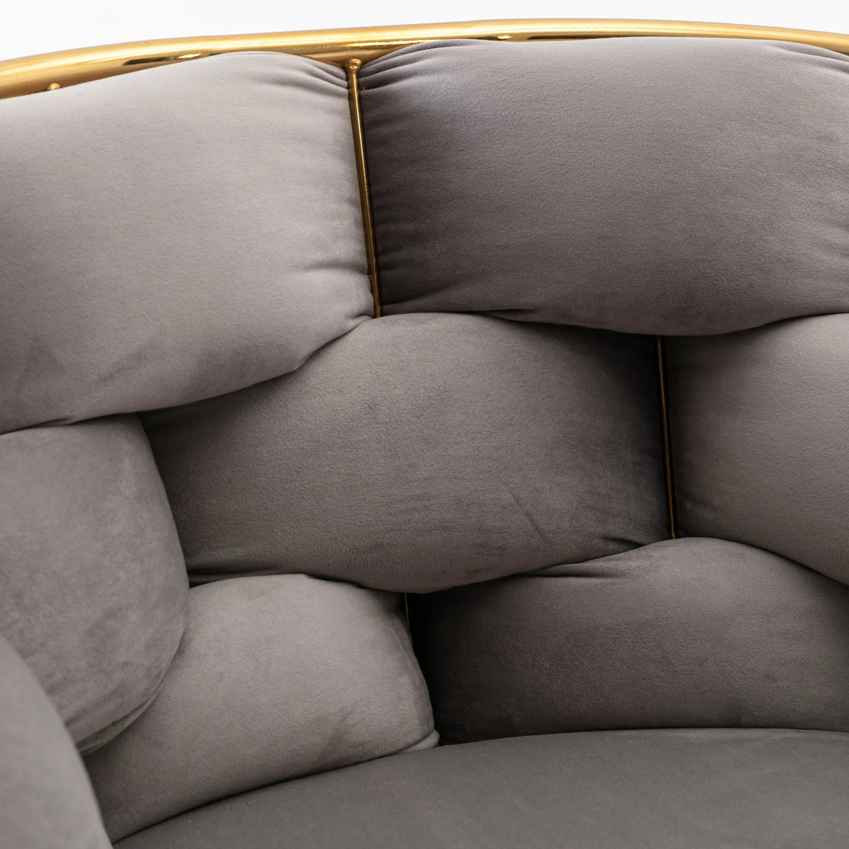Gray Velvet Chair Y52727