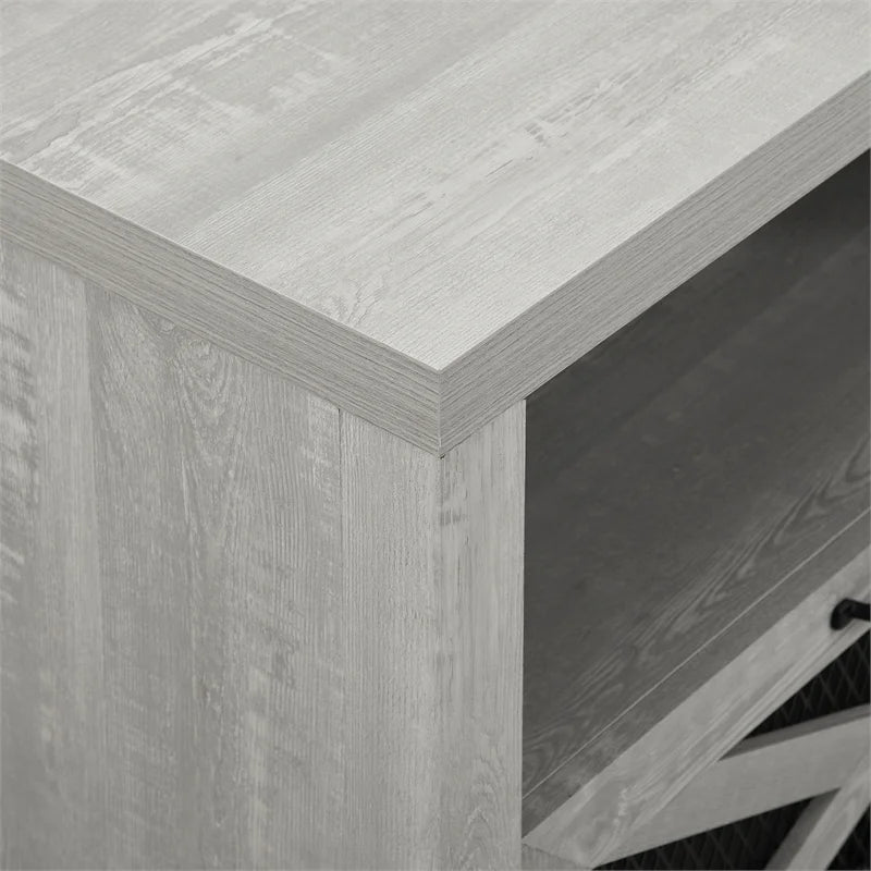 70" Stone Gray Fireplace TV Stand Q529097