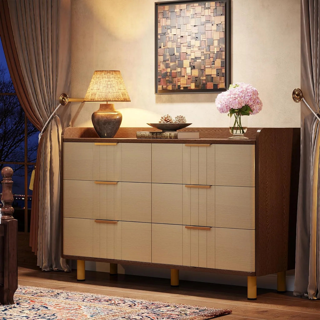 6 Drawer Wooden Dresser N889037