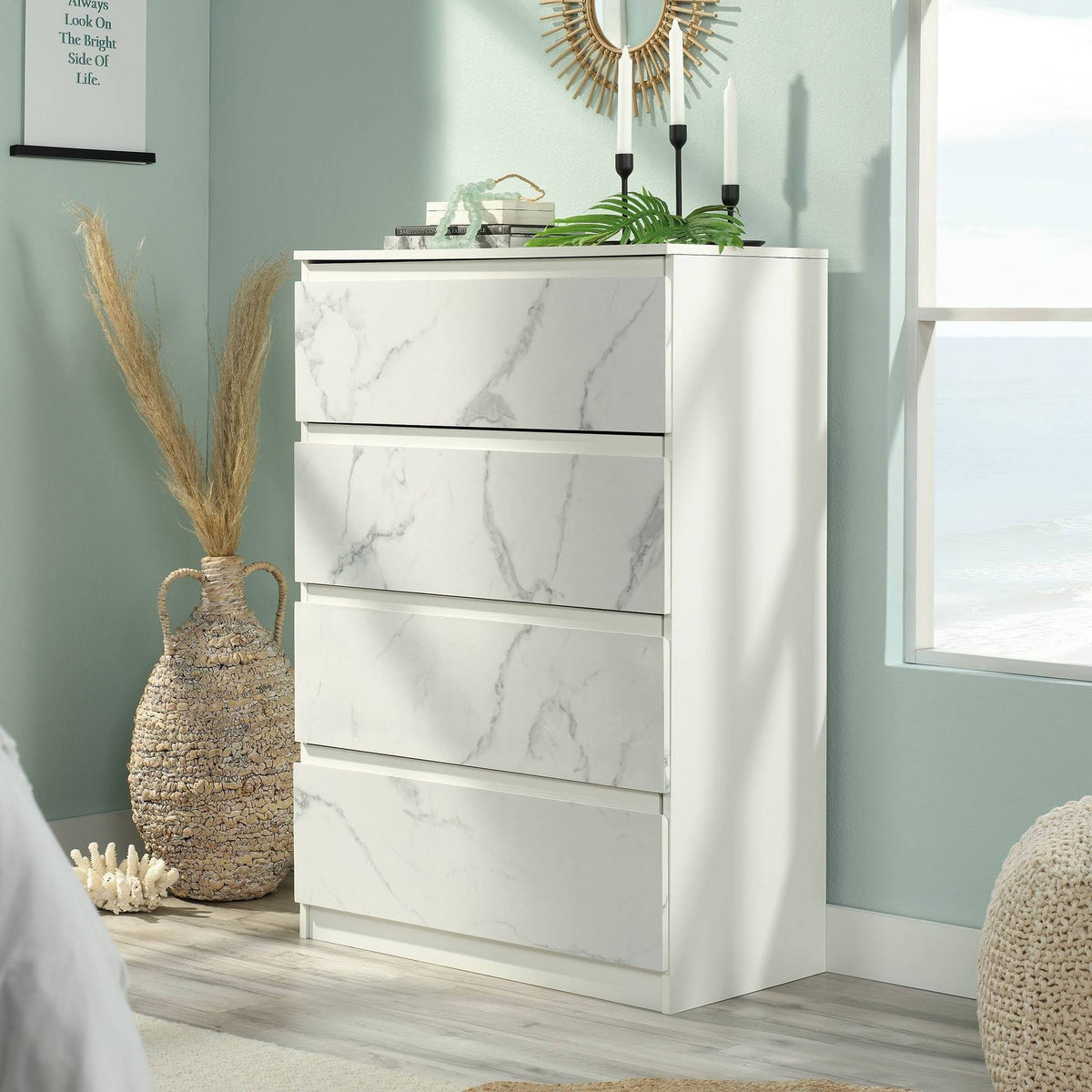 Pearl Oak 4-Drawer Chest X712