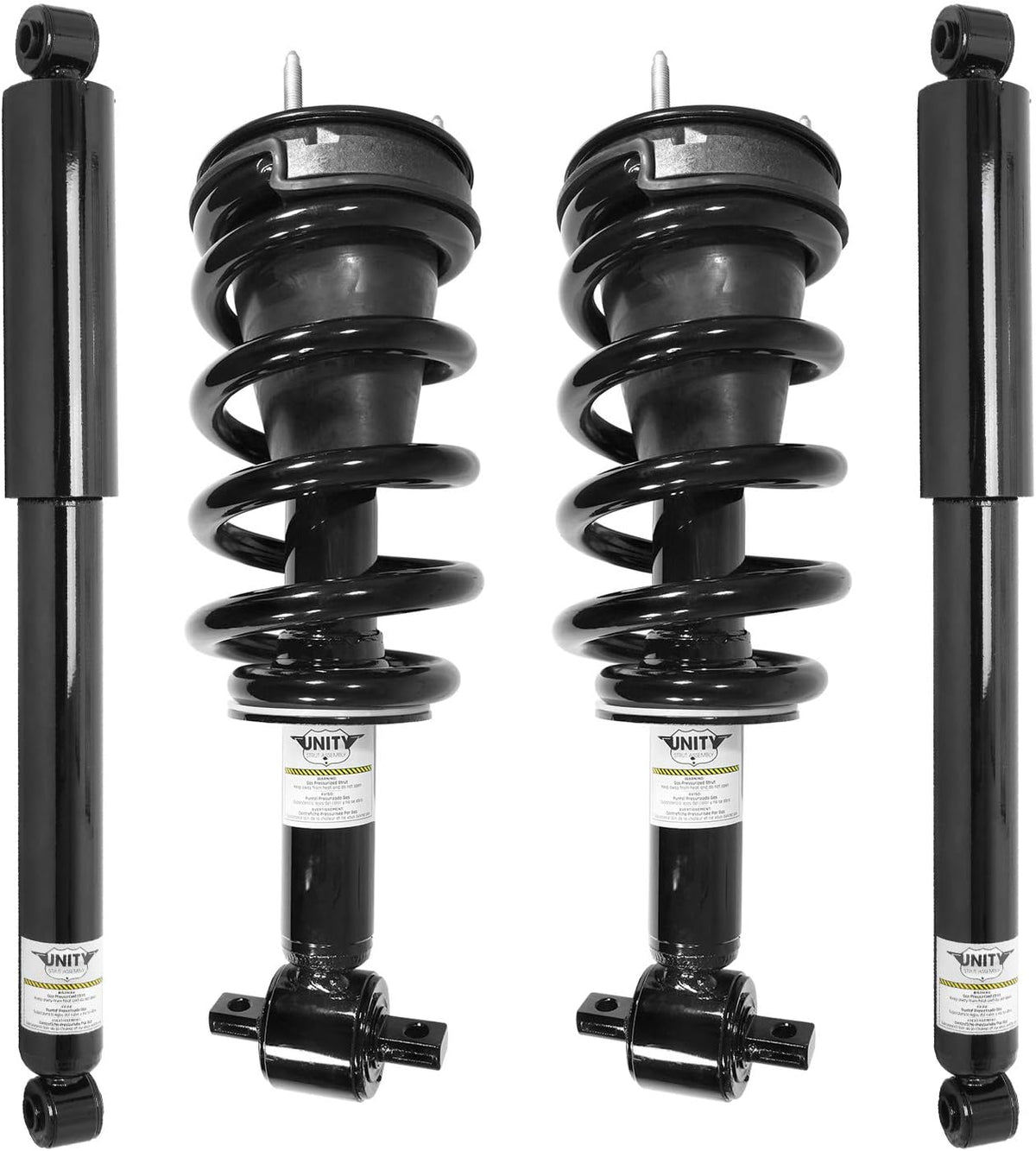 Front and Rear 4 Wheel Complete Strut Assembly with Gas Shock Kit W483