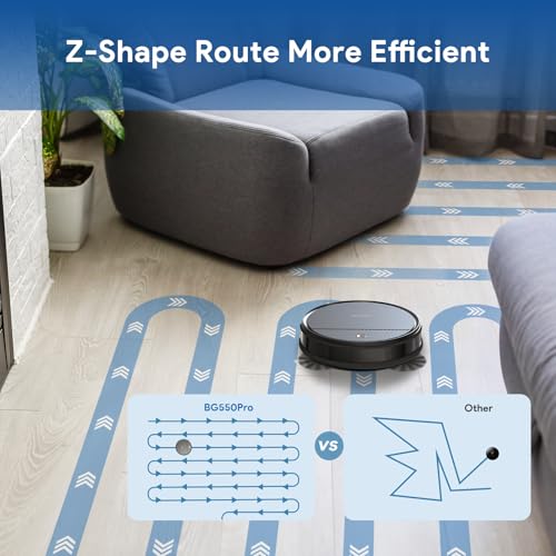 2-In-1 Robot Vacuum and Mop with Gyroscope Navigation K871611