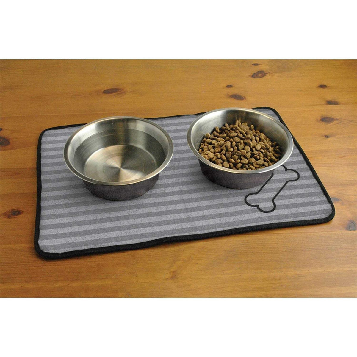 Bone Dry and Off White Lattice Paw Pet Mat F263537