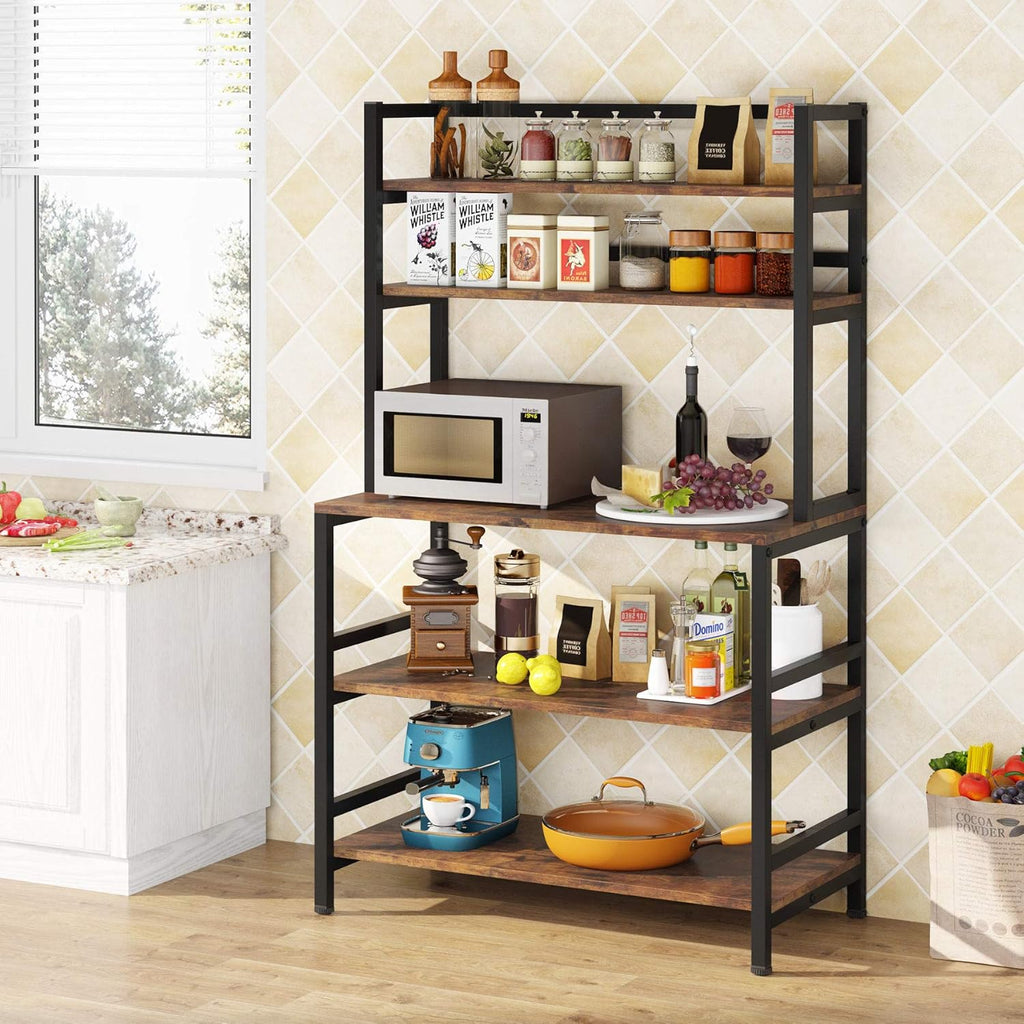 5-Tier White Kitchen Utility Storage Shelf T835039