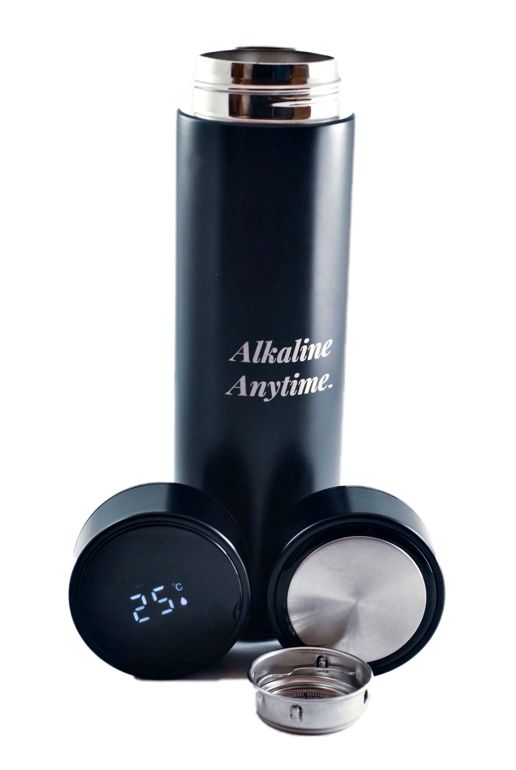 Stainless Steel Water Bottle Flask with 2 Lids T119